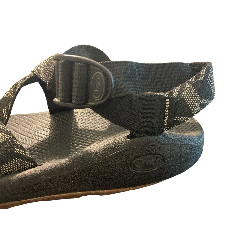 Chaco Z Cloud Adjustable Strap Sandal Gray/Black Men’s Size‎ 12 Hiking Walking